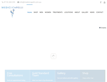 Tablet Screenshot of medicicapelli.com.au